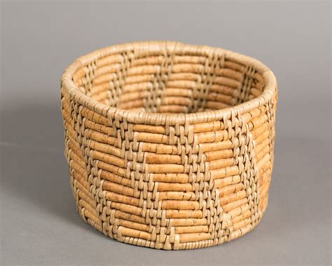Woven Wicker Baskets Vintage Straw Basket Hand Woven Rustic