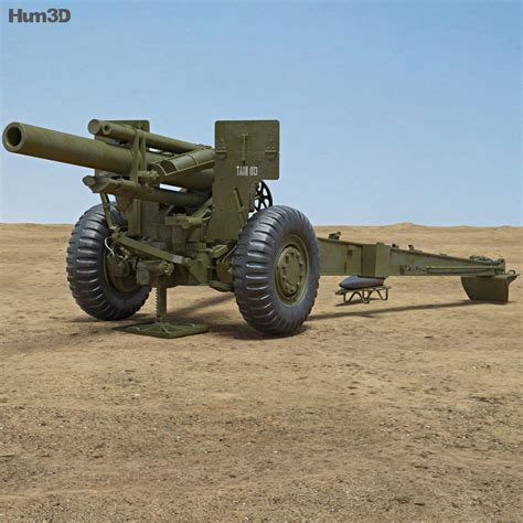 M114 155 Mm Howitzer 3d Model Military On Hum3d