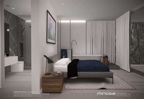 Open plan bedroom and bathroom designs. Minosa: Open to Open Plan - Parents Retreat