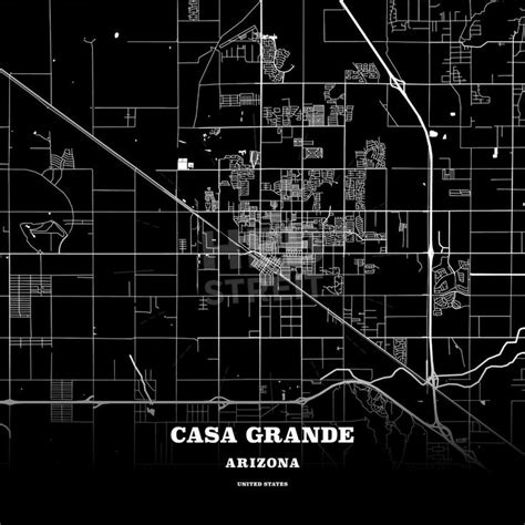 Casa Grande Arizona Usa Map Map Poster Poster Template Usa Map