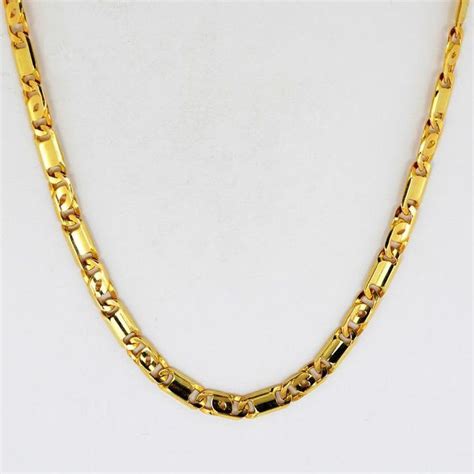 14k 14ct white gold over 1 row simulated diamond chain necklace 3.5mm 24 ins. 14 Kt Yellow Gold Italian Chain | Gold chains for men, Man gold bracelet design, Beautiful gold ...