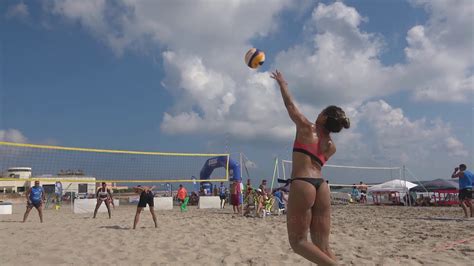 K Partido Voleibol Playa Femenino Mixto Youtube