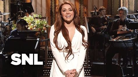 Monologue Miley Cyrus Is Sorry Shes Not Perfect Snl Youtube