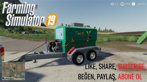 Farming Simulator 2019 Oskity Fuel Trailer Yakıt Römorku Mod Fs19