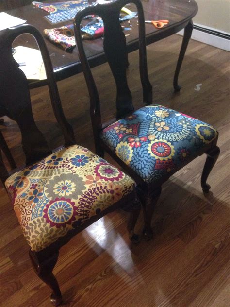 Reappolstering Kitchen Chairs Idea For Fabrics Same Design But