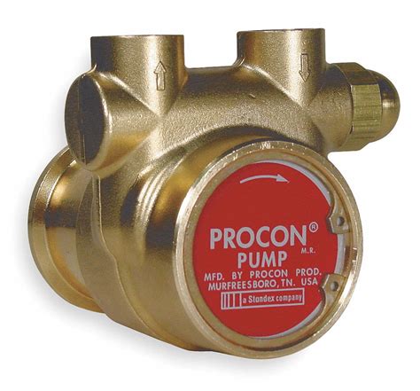Procon 38 In Brass Rotary Vane Pump 154 Max Flow Gph 6xe84