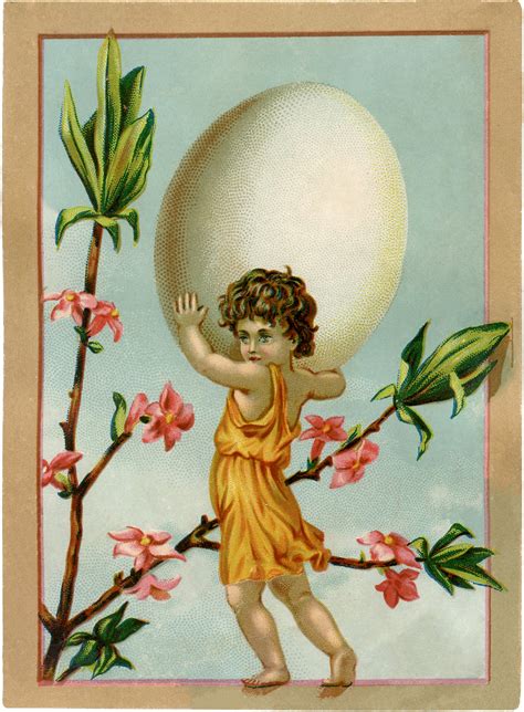 Vintage Easter Egg Fairy Image The Graphics Fairy