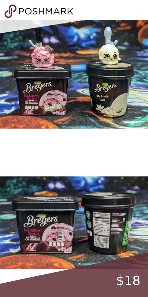 Zuru Mini Brands Breyers Ice Cream Black Rasberry Chocolate Natural