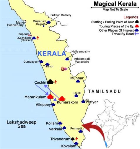 National Parks In Kerala Map