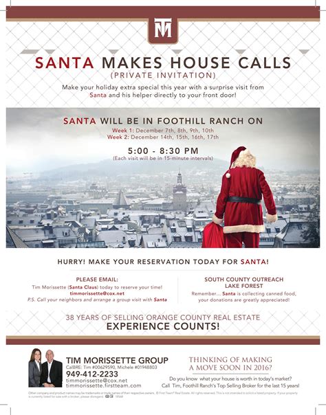 Santa Claus Comes To Foothill Ranch 15 Years In A Row As First Team