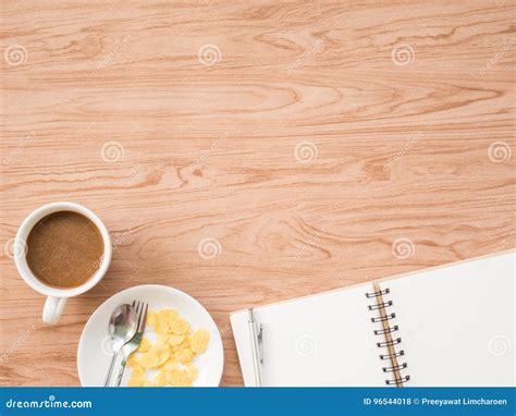 Flat Lay Of Coffee 1 Stock Photo Image Of Background 96544018