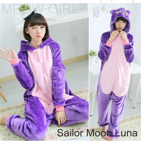 Buy Sailor Moon Luna Cat Cute Pajamas Anime Onesie Cosplay Costume Unisex