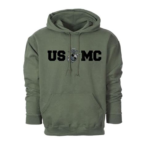 Bold Usmc Ega Hoodie Usmc Marine Corps Sweatshirt Usmc Hoodies