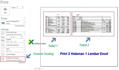 Cara Print Dua Halaman Dalam Satu Lembar Excel Kiatexcel Hot