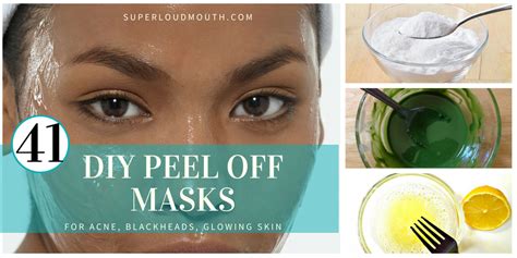 41 Diy Peel Off Face Masks For Acne Blackheads And Glowing Skin
