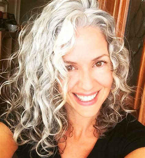 Image Result For Long Grey Haired Women Over 50 Grey Curly Hair