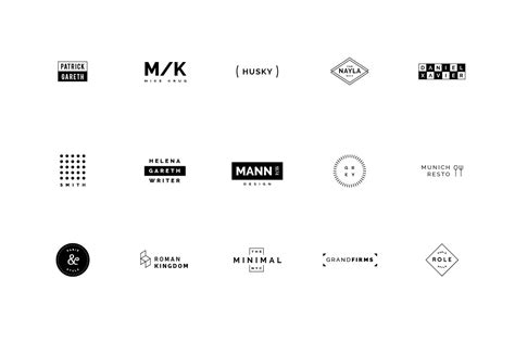 60 Minimalist Logos Branding And Logo Templates Creative Market