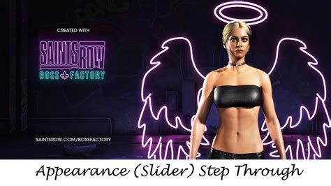 Saints Row Boss Factory 4k Female Character Share Code Included ~ Slider Step Through