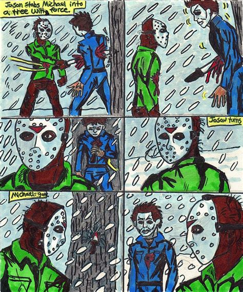 Jason Vs Michael Comic 3 Of 5 By Ltkdrawer14 On Deviantart