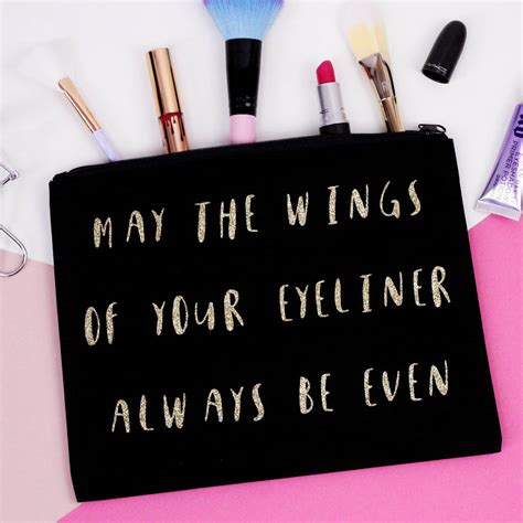 May The Wings Of Your Eyeliner Makeup Bag By Elsie And Nell