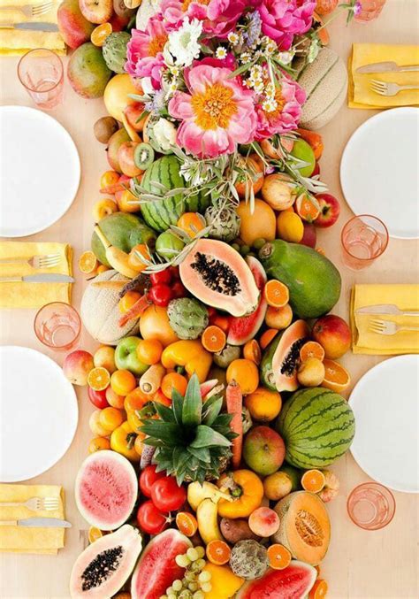 20 Fruit Centerpieces For Every Season Woman Getting Married