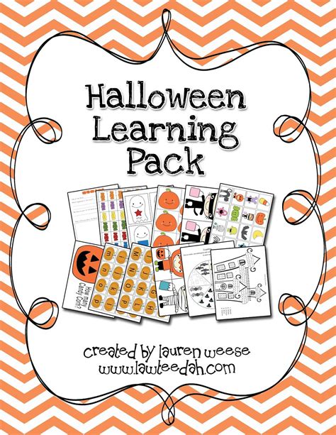 Halloween Learning Pack Halloween Activities Preschool Halloween
