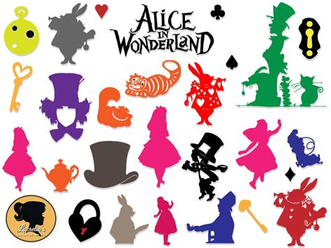 Alice In Wonderland Silhouette Alice In Wonderland Party Color Me Mine Disney Silhouettes