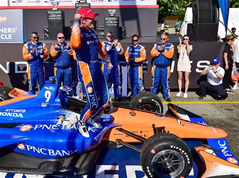 Scott Dixon Alexander Rossi In Fierce Battle For Indycar Title