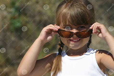 Pretty Girl With Sunglasses Stock Image Image Of Attractive Pretty