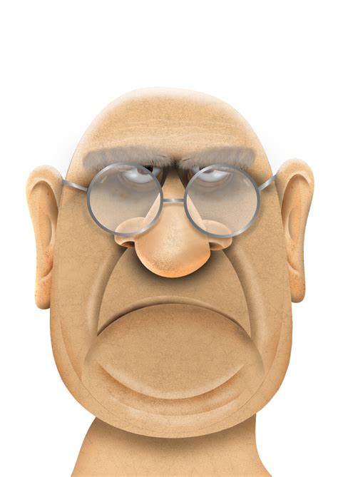 Grumpy Old Man Cartoon Face 🍓old Man Cartoon Png