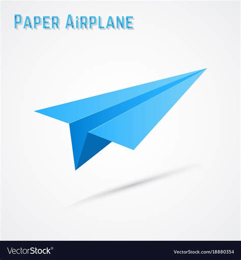 Paper Plane Royalty Free Vector Image Vectorstock