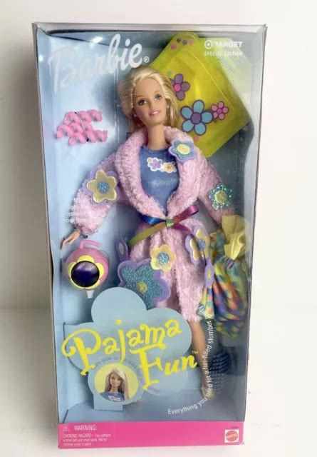 vintage 1999 mattel pajama fun barbie doll 26883 target special edition nib 42 64 picclick