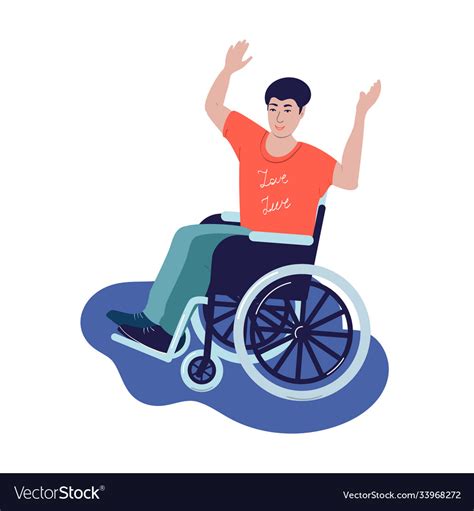 Disabled Person In A Wheelchair Royalty Free Vector Image