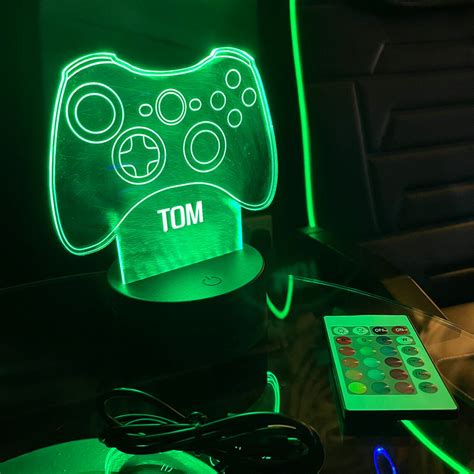 Personalised Xbox Controller Led Neon Light Base 7 Light Etsy