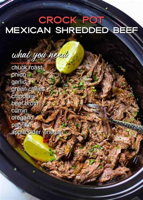 Mexican Shredded Beef Crockpot Recipe Acoking
