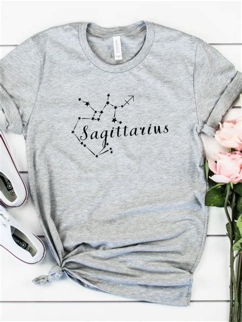 Zodiac Shirt Sagittarius Sign Horoscope Soft Cotton Etsy In
