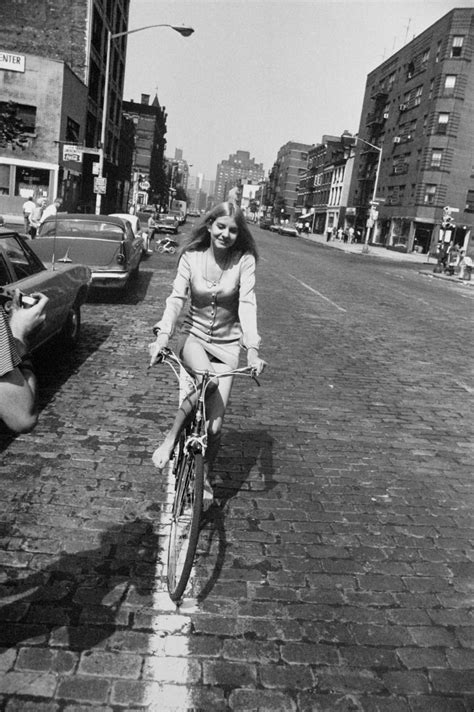 Lose The Boyfriend Woman Riding Bicycle Captured By Garry Winogrand
