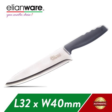 Elianware Chef Knife Stainless Steel Knife 32cm Shopee Malaysia