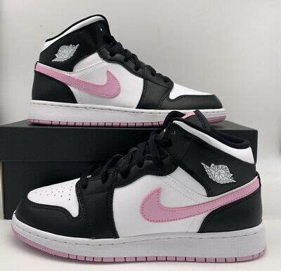Mix & match this pants with other items to create an avatar that is unique to you! Nike Air Jordan Retro 1 Mid GS Artic Pink White Black ...