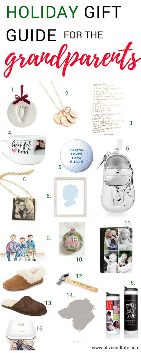 Gift Guide For The Grandparents Olive And Tate