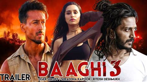 Baaghi Official Trailer Tiger Shroff Shraddha Riteish Sajid