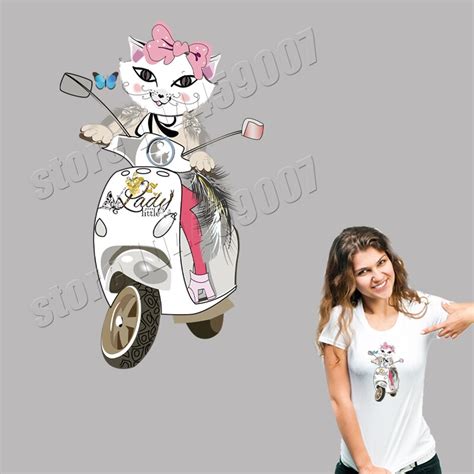 Motor Cat Patches A Level Washable Diy Accessory Stickers Quality Iron