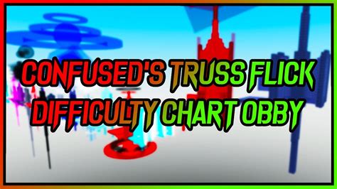 Roblox Confuseds Truss Flick Difficulty Chart Obby All Stages 1 34