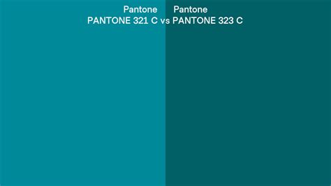 Pantone 321 C Vs Pantone 323 C Side By Side Comparison