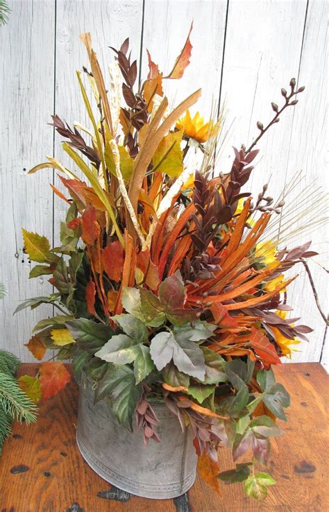 Rustic Fall Centerpiece Thanksgiving Table Centerpiece Etsy Rustic Fall Centerpieces Fall