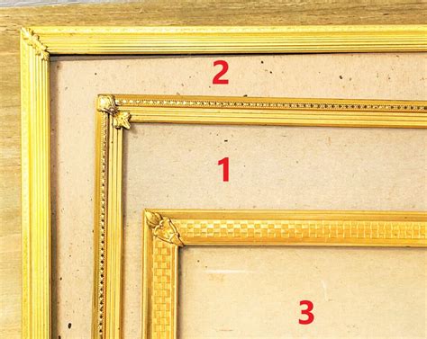 vintage 8 x 10 retro fancy gold picture frames etsy