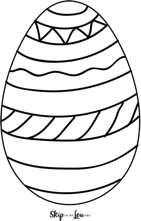 For older children, you could cut the eggs into quarters. large printable easter egg in 2020 | Easter egg template, Egg template, Fun easter crafts