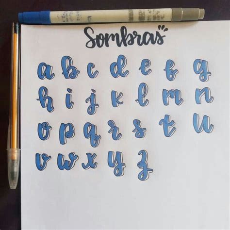 Abecedario Lettering Sombras Sombras En Tus Letras — Kariligraphy