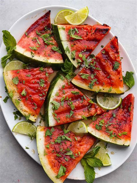 Honey Lime Grilled Watermelon Recipe Blogpapi