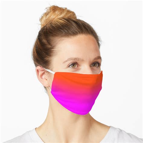 Neon Orange And Hot Pink Ombre Shade Color Fade Mask For Sale By